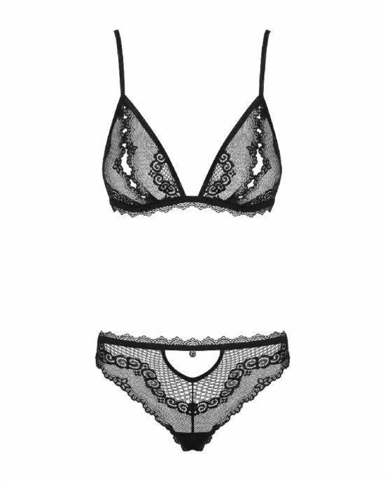 Комплект білизни - Obsessive Millagro Set Black L/XL Комплект білизни - Obsessive Millagro Set Black L/XL