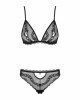 Комплект білизни - Obsessive Millagro Set Black L/XL Комплект білизни - Obsessive Millagro Set Black L/XL