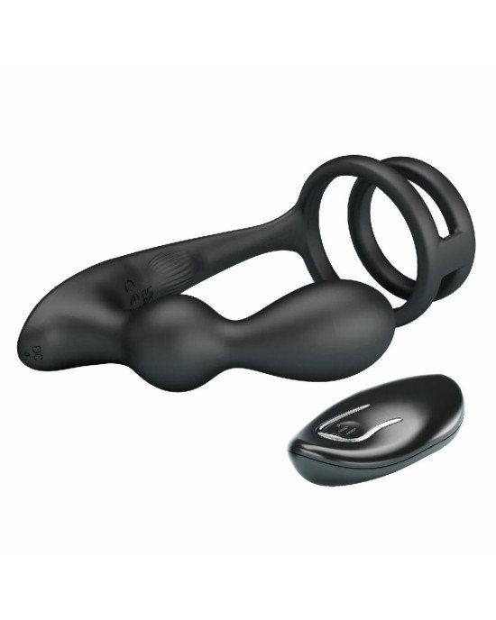 Анальна пробка з ерекційним кільцем - Mr Play Remote Control Vibrating Prostate Massager Анальна пробка з ерекційним кільцем - Mr Play Remote Control Vibrating Prostate Massager