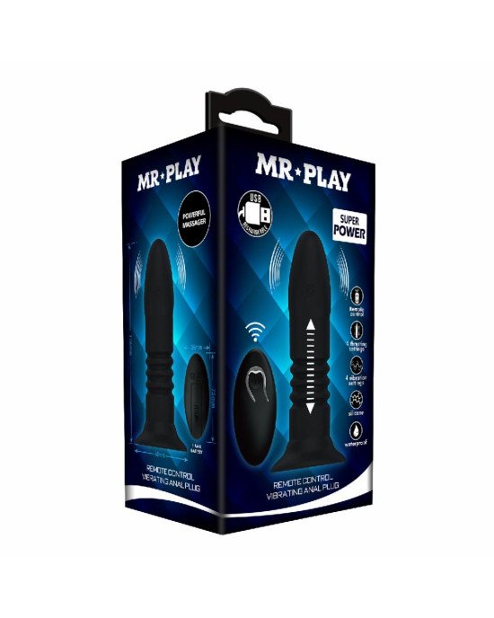 Анальна пробка - Mr.Play Remote Control Vibrating Anal Plug