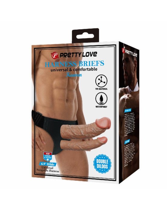 Страпон - Pretty Love Harness Briefs Strap on Kearen Страпон - Pretty Love Harness Briefs Strap on Kearen