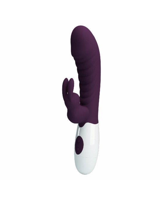 Вібратор - Pretty Love Naughty Bunny Vibrator Dark Purple Вібратор - Pretty Love Naughty Bunny Vibrator Dark Purple