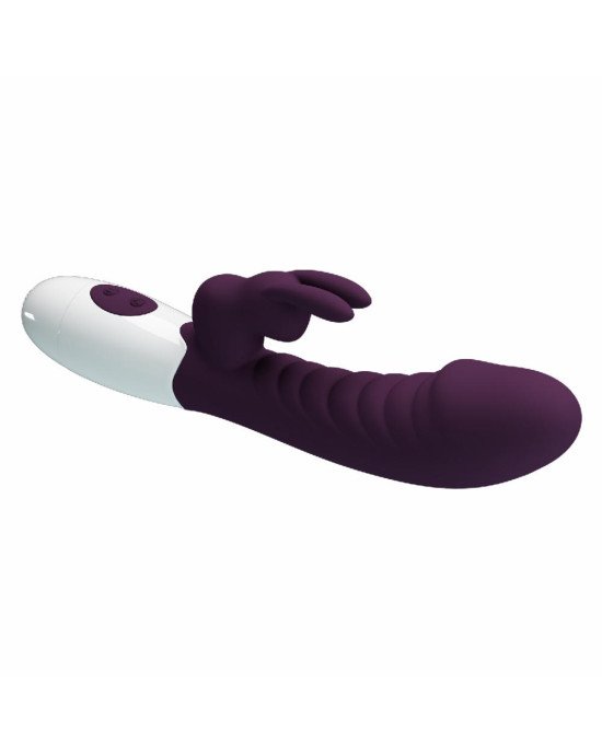 Вібратор - Pretty Love Naughty Bunny Vibrator Dark Purple Вібратор - Pretty Love Naughty Bunny Vibrator Dark Purple