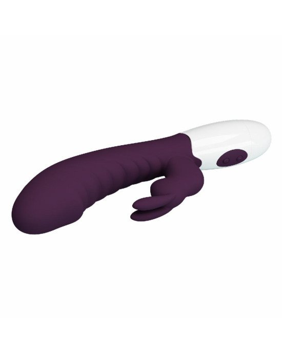 Вібратор - Pretty Love Naughty Bunny Vibrator Dark Purple Вібратор - Pretty Love Naughty Bunny Vibrator Dark Purple