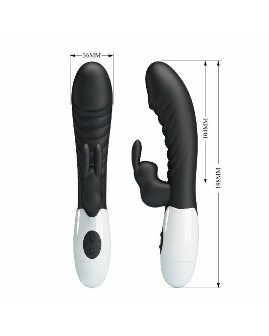 Вібратор - Pretty Love Naughty Bunny Vibrator Black Вібратор - Pretty Love Naughty Bunny Vibrator Black