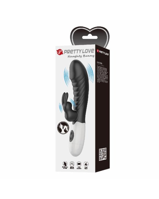 Вібратор - Pretty Love Naughty Bunny Vibrator Black Вібратор - Pretty Love Naughty Bunny Vibrator Black