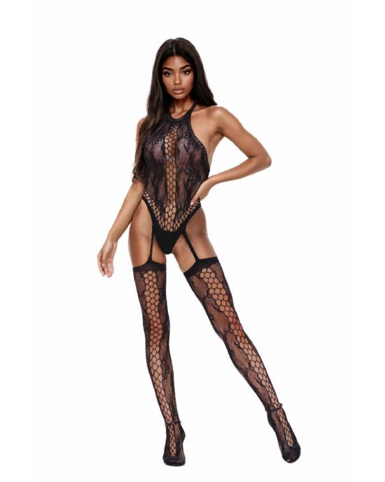 Бодістокінг - Bodystocking 6090, Black, S/L