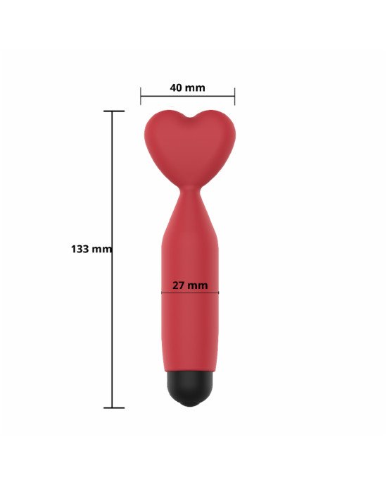 Міні-вібратор - Erospace Sweet Play Mini Heart Vibrator A14 Міні-вібратор - Erospace Sweet Play Mini Heart Vibrator A14