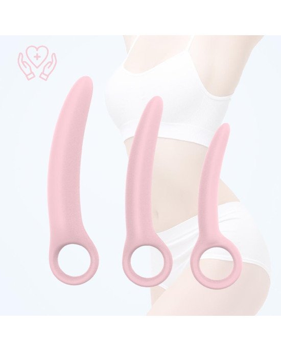Набір вагінальних розширювачів - Erospace Sweet Play Pelvic Floor Muscles Training Set A13 Набір вагінальних розширювачів - Erospace Sweet Play Pelvic Floor Muscles Training Set A13