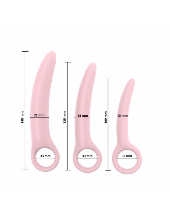 Набір вагінальних розширювачів - Erospace Sweet Play Pelvic Floor Muscles Training Set A13 Набір вагінальних розширювачів - Erospace Sweet Play Pelvic Floor Muscles Training Set A13