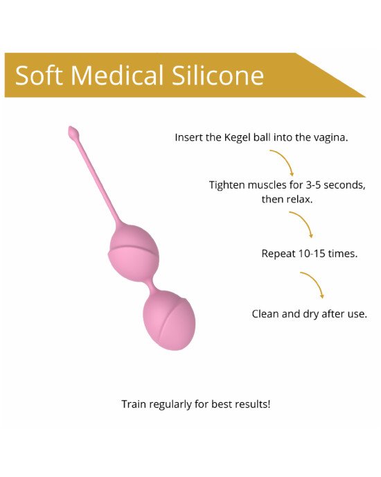 Вагінальні кульки - Erospace Sweet Play Kegel Balls A11 Вагінальні кульки - Erospace Sweet Play Kegel Balls A11