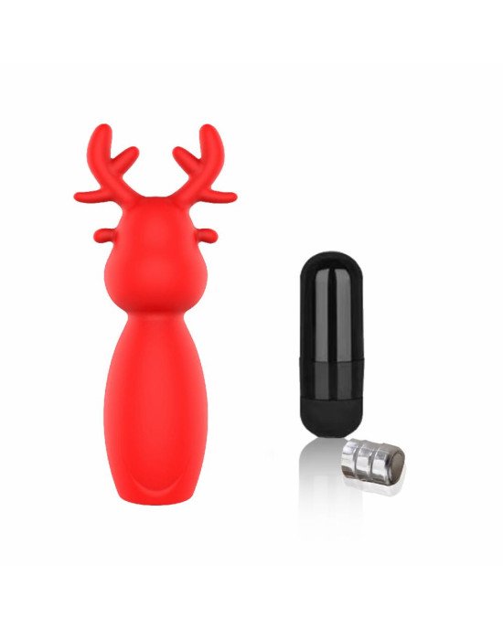 Міні-вібратор - Erospace Sweet Play Mini Reindeer Vibrator A10 Міні-вібратор - Erospace Sweet Play Mini Reindeer Vibrator A10