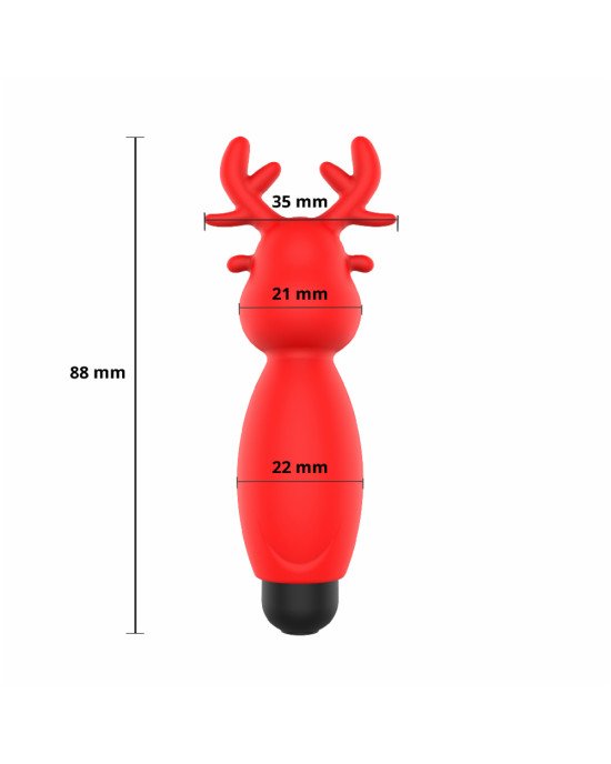 Міні-вібратор - Erospace Sweet Play Mini Reindeer Vibrator A10 Міні-вібратор - Erospace Sweet Play Mini Reindeer Vibrator A10