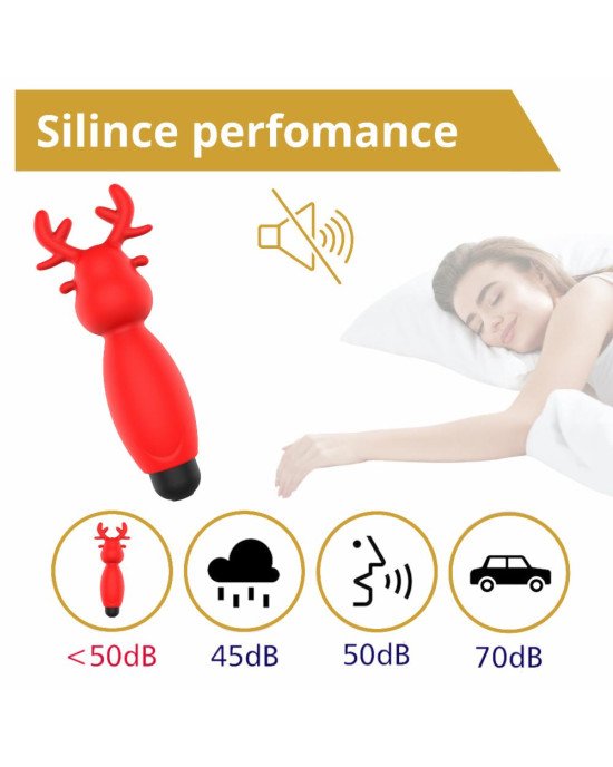 Міні-вібратор - Erospace Sweet Play Mini Reindeer Vibrator A10 Міні-вібратор - Erospace Sweet Play Mini Reindeer Vibrator A10