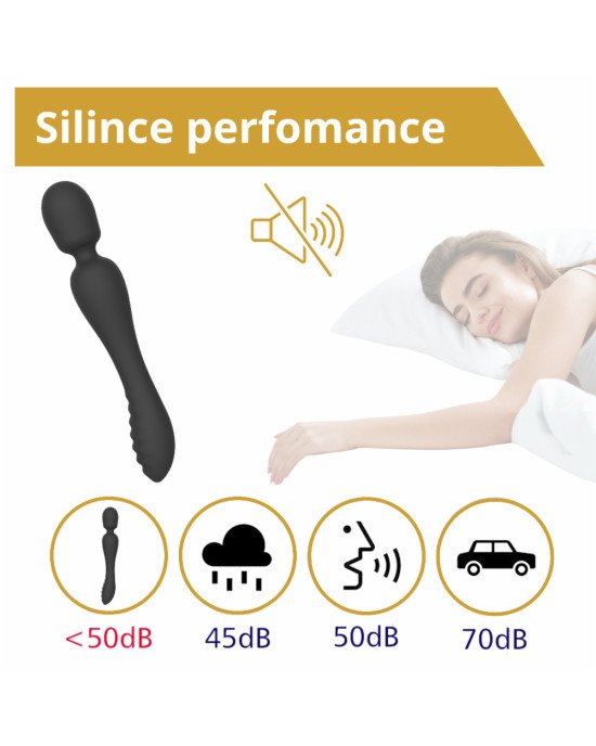 Вібратор - Erospace Sweet Play Wand & Vibrator 2in1 A8