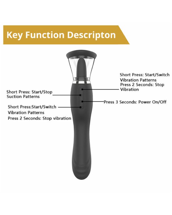 Вібратор - Erospace Sweet Play Clitoral Licking Tongue And Vibrator 2in1 A6 Вібратор - Erospace Sweet Play Clitoral Licking Tongue And Vibrator 2in1 A6