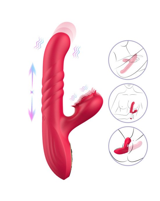 Вібратор - Erospace Sweet Play G-Spot Vibrator With Thrusting A2 Вібратор - Erospace Sweet Play G-Spot Vibrator With Thrusting A2