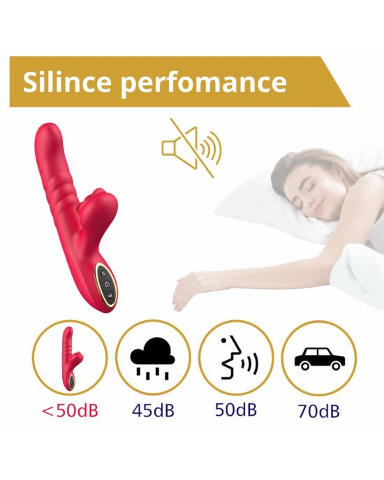 Вібратор - Erospace Sweet Play G-Spot Vibrator With Thrusting A2 Вібратор - Erospace Sweet Play G-Spot Vibrator With Thrusting A2
