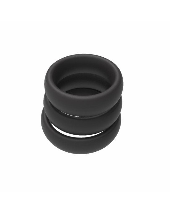Набір ерекційних кілець - Erospace Men’s Play Set Of 3 Cock Rings B9 Набір ерекційних кілець - Erospace Men’s Play Set Of 3 Cock Rings B9