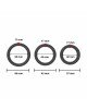 Набір ерекційних кілець - Erospace Men’s Play Set Of 3 Cock Rings B9 Набір ерекційних кілець - Erospace Men’s Play Set Of 3 Cock Rings B9