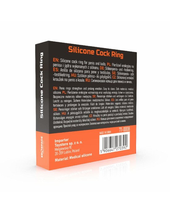 Ерекційне кільце - Erospace Men’s Play Silicone Cock Ring B8 Ерекційне кільце - Erospace Men’s Play Silicone Cock Ring B8