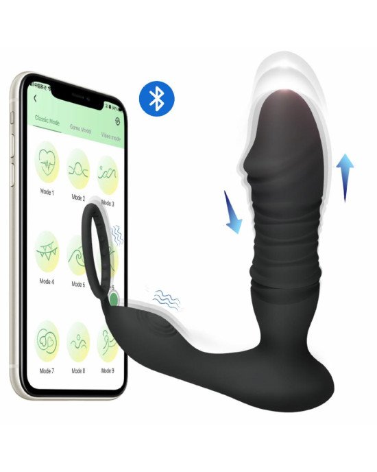 Масажер простати - Erospace Men’s Play Thrusting Prostate Massager APP Controlled B5 Масажер простати - Erospace Men’s Play Thrusting Prostate Massager APP Controlled B5