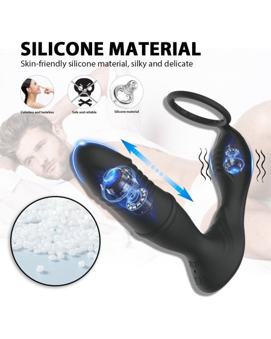 Масажер простати - Erospace Men’s Play Thrusting Prostate Massager APP Controlled B5 Масажер простати - Erospace Men’s Play Thrusting Prostate Massager APP Controlled B5