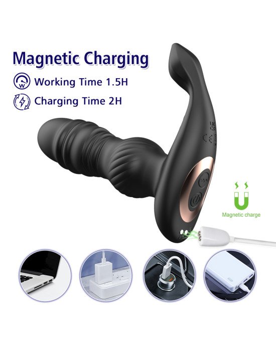 Масажер простати - Erospace Men’s Play Thrusting Prostate Massager B4 Масажер простати - Erospace Men’s Play Thrusting Prostate Massager B4