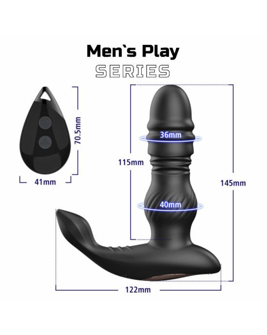 Масажер простати - Erospace Men’s Play Thrusting Prostate Massager B4 Масажер простати - Erospace Men’s Play Thrusting Prostate Massager B4