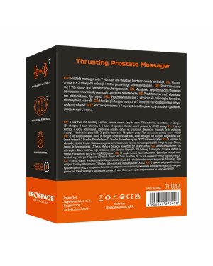 Масажер простати - Erospace Men’s Play Thrusting Prostate Massager B4
