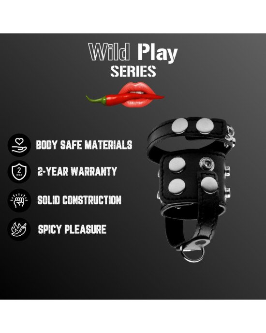Бондаж - Erospace Wild Play Cock And Ball Strap C20
