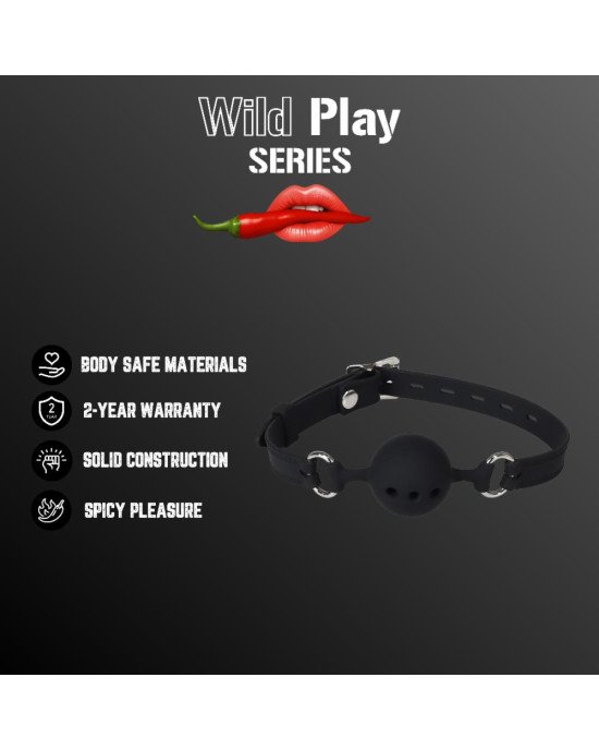 Кляп - Erospace Wild Play Mouth Gag With Silicone Ball C14 Кляп - Erospace Wild Play Mouth Gag With Silicone Ball C14