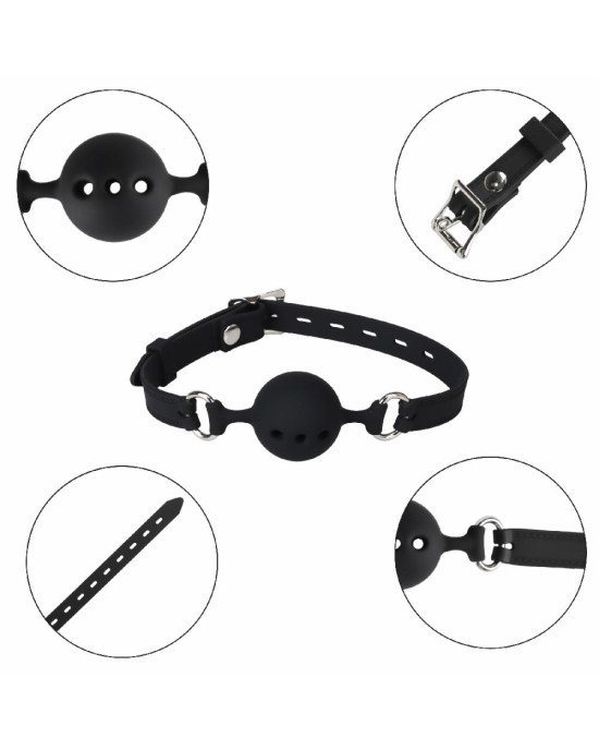 Кляп - Erospace Wild Play Mouth Gag With Silicone Ball C14 Кляп - Erospace Wild Play Mouth Gag With Silicone Ball C14