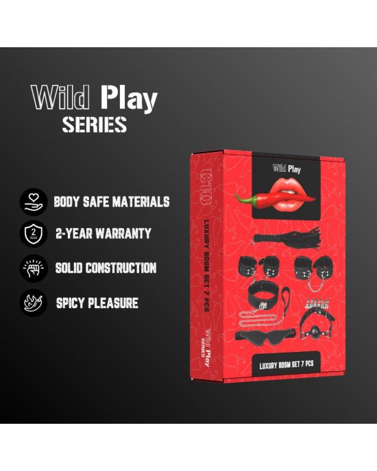 Набір БДСМ - Erospace Wild Play Luxury BDSM Set 7 pcs C10