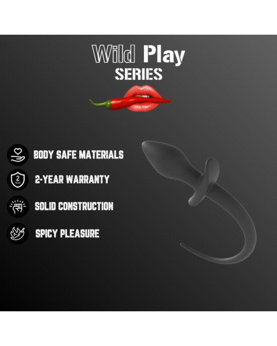 Анальна пробка - Erospace Wild Play Anal Plug With Tail C3 Анальна пробка - Erospace Wild Play Anal Plug With Tail C3