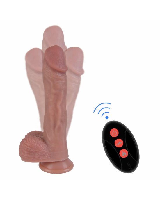 Вібратор - Erospace Natural Play Thrusting Dildo with Swing Motion and Heating D6, 22 см