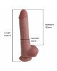 Фалоімітатор - Erospace Natural Play Silicone Dildo D3, 24 см Фалоімітатор - Erospace Natural Play Silicone Dildo D3, 24 см