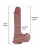 Фалоімітатор - Erospace Natural Play Silicone Dildo D2, 20.6 см Фалоімітатор - Erospace Natural Play Silicone Dildo D2, 20.6 см
