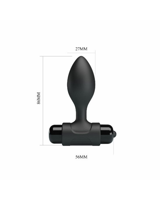 Уцінка! Анальна пробка - Pretty Love Vibra Butt Plug Black ( пошкоджене упакуваня ) Уцінка! Анальна пробка - Pretty Love Vibra Butt Plug Black ( пошкоджене упакуваня )