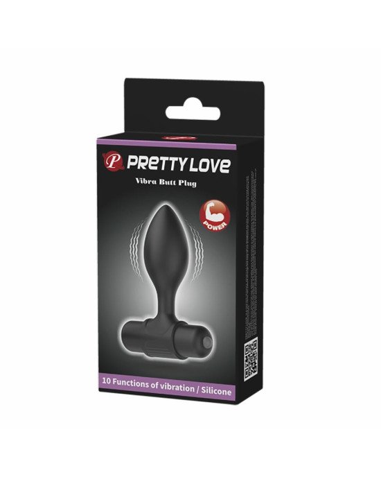 Уцінка! Анальна пробка - Pretty Love Vibra Butt Plug Black ( пошкоджене упакуваня ) Уцінка! Анальна пробка - Pretty Love Vibra Butt Plug Black ( пошкоджене упакуваня )