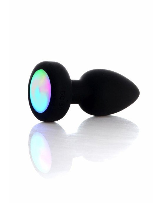 Анальна пробка - Silicone Black Plug Disco Flashlight Анальна пробка - Silicone Black Plug Disco Flashlight