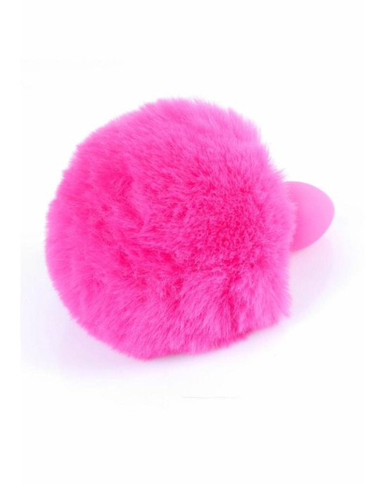 Анальна пробка - Jewellery Silicon Plug Bunny Tail Pink Анальна пробка - Jewellery Silicon Plug Bunny Tail Pink