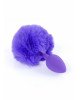 Анальна пробка - Jewellery Silicon Plug Bunny Tail Purple Анальна пробка - Jewellery Silicon Plug Bunny Tail Purple