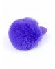 Анальна пробка - Jewellery Silicon Plug Bunny Tail Purple Анальна пробка - Jewellery Silicon Plug Bunny Tail Purple