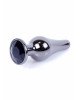 Анальна пробка - Jewellery Dark Silver BUTT PLUG- Black Анальна пробка - Jewellery Dark Silver BUTT PLUG- Black