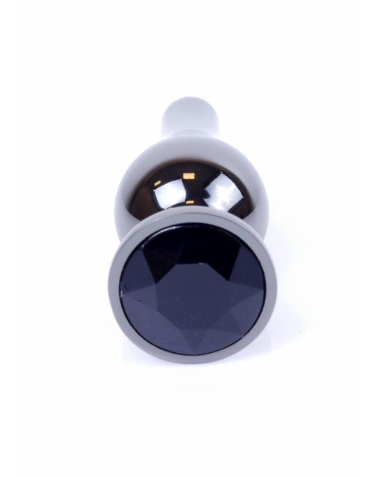 Анальна пробка - Jewellery Dark Silver BUTT PLUG- Black Анальна пробка - Jewellery Dark Silver BUTT PLUG- Black