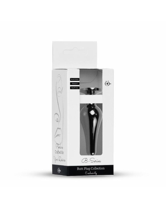 Анальна пробка - Jewellery Dark Silver BUTT PLUG- Black Анальна пробка - Jewellery Dark Silver BUTT PLUG- Black