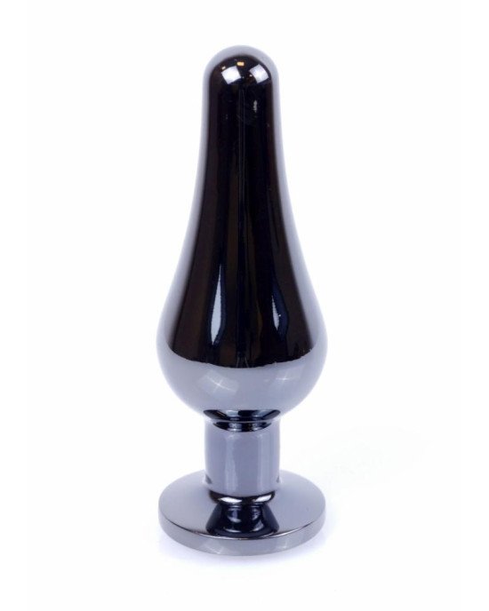 Анальна пробка - Jewellery Dark Silver BUTT PLUG- Green Анальна пробка - Jewellery Dark Silver BUTT PLUG- Green