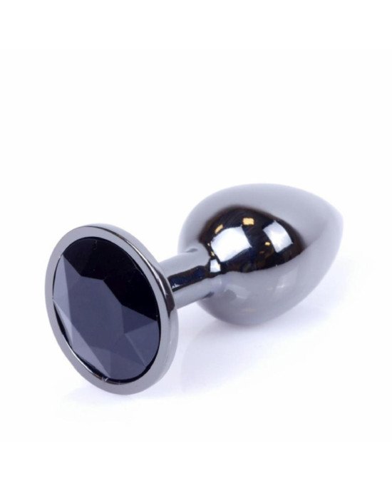 Анальна пробка - Jewellery Dark Silver Plug Black Анальна пробка - Jewellery Dark Silver Plug Black