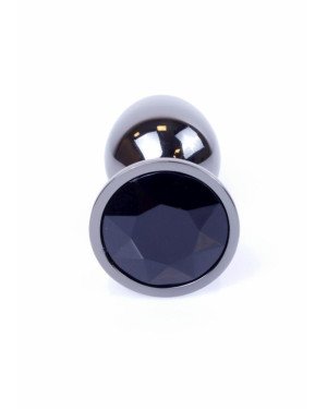 Анальна пробка - Jewellery Dark Silver Plug Black